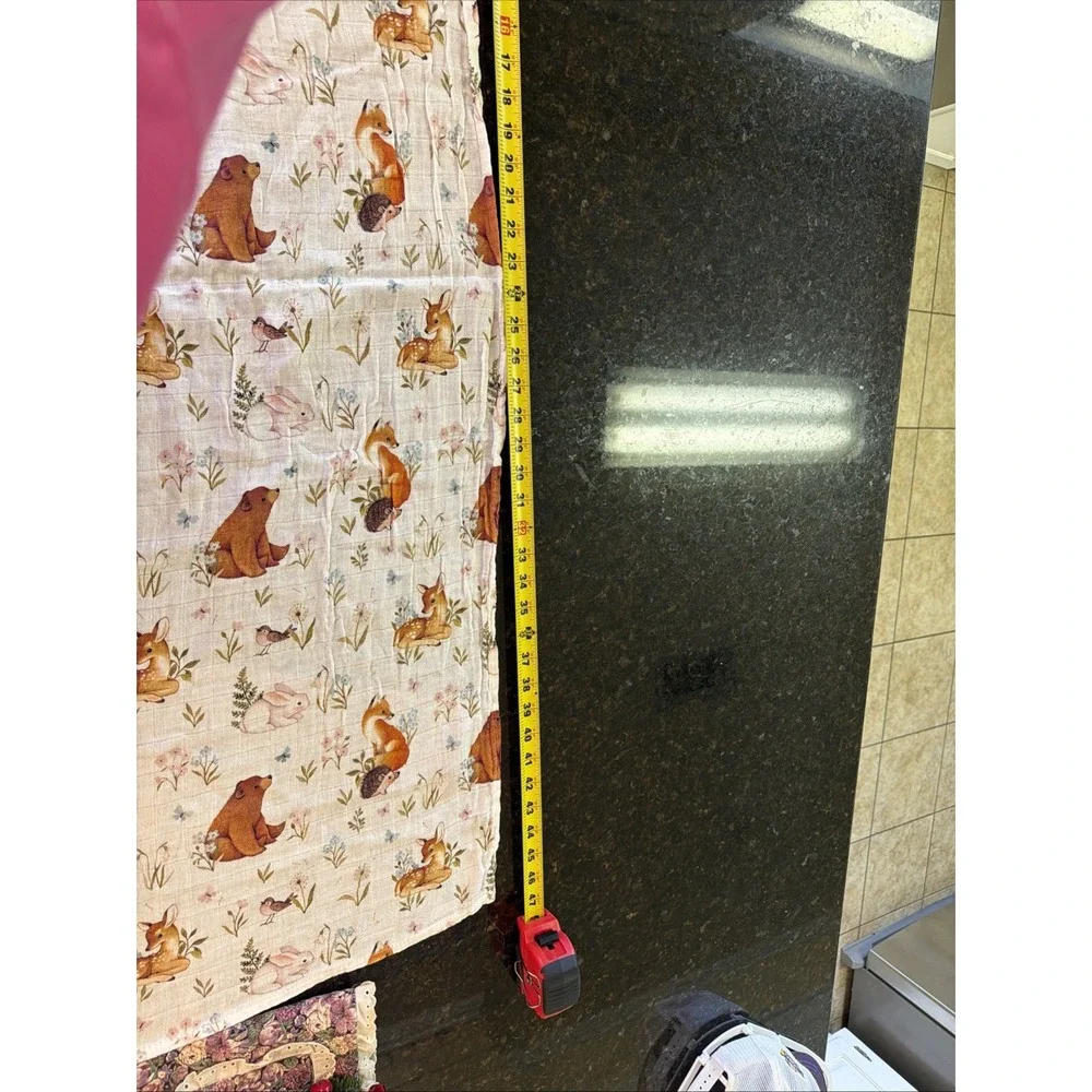 Ivy & Ever Organic Cotton Muslin Swaddle Australian Baby Animals Floral Blanket